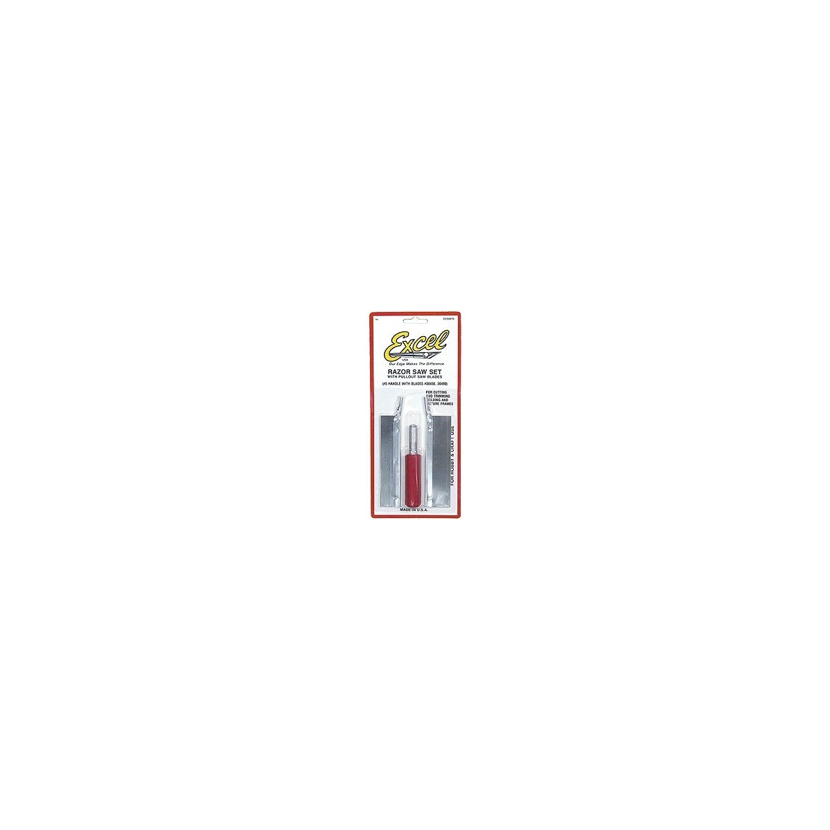 Razor Saw Set -- Handle w/2 Blades, Carded, ALL, Excel Hobby Blades Corp. 55670