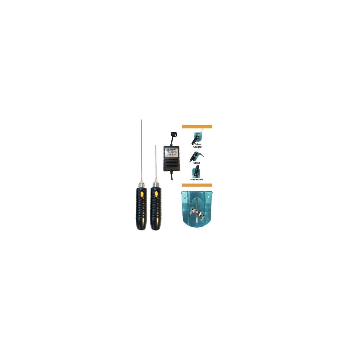 Crafter`s Hot Knife w/Pro Power Supply & Sled Guide -- Foam Cutter 6` and 9` Combination Kit, ALL, Holocuren LLC 69