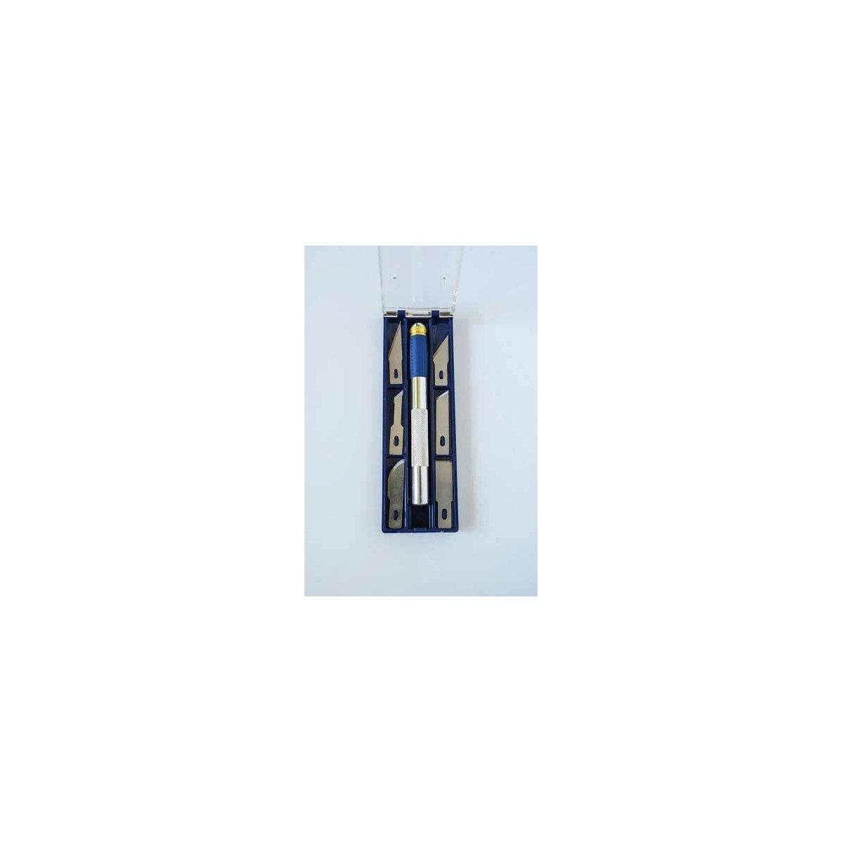 1 Soft Grip Knife Set -- Knife and 1 Each 10,11,16,17,67 & 68 Blades, Case, ALL, Evergreen Scale Models 71300