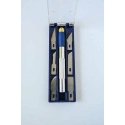 1 Soft Grip Knife Set -- Knife and 1 Each 10,11,16,17,67 & 68 Blades, Case, ALL, Evergreen Scale Models 71300