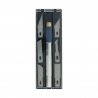 2 Soft Grip Knife Set -- Knife and 1 Each 2, 18, 19 ,22, 24, 68, 15 Saw & 27 Saw Blades, Case, ALL, Evergreen Scale Models 71400