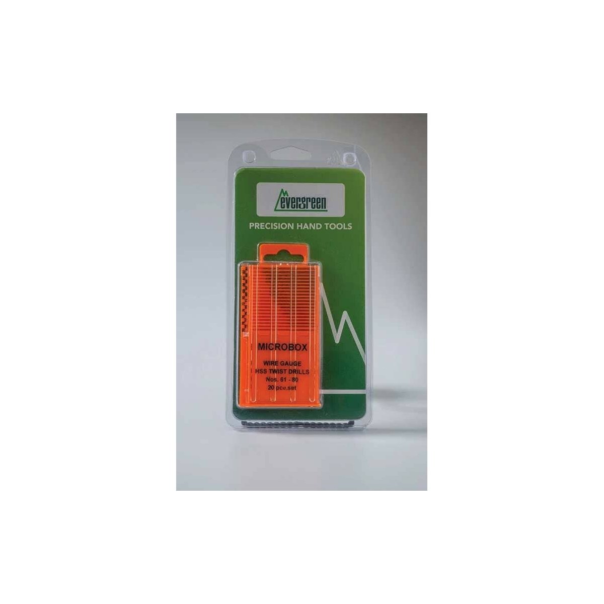 20-Piece Imperial Microbox Drill Set -- Includes 61 to 80 Drills, Storage Box, ALL, Evergreen Scale Models 74200