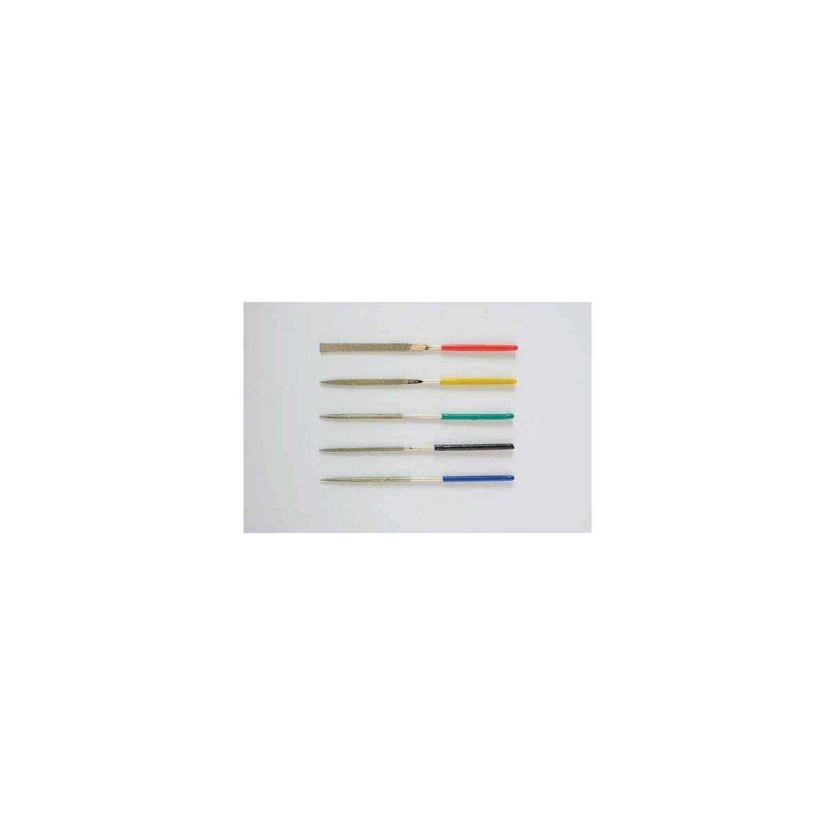Mini Diamond Files - Jeweltool -- 5 Different Profiles, 100mm Long, ALL, Evergreen Scale Models 75000