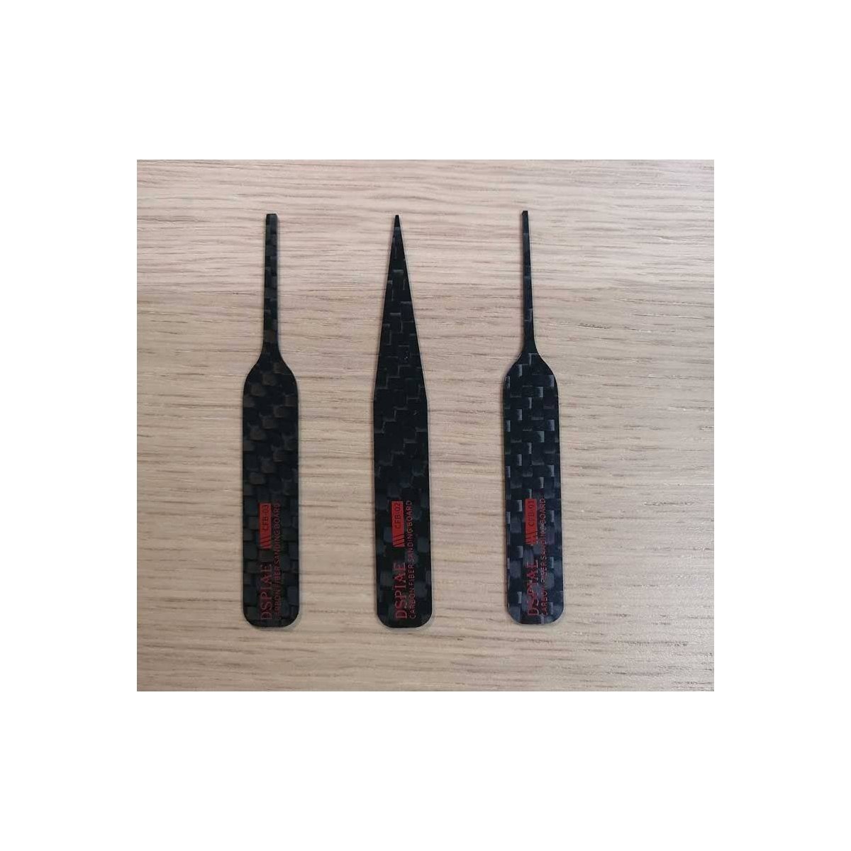 Irregular Carbon Fiber Sanding Stick Set -- Includes 1 Each CFB-01, CFB-02, CFB-03, ALL, DSPIAE CFBS01