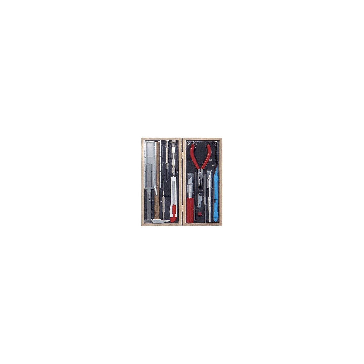 Deluxe Railroad Tool Set with Wooden Storage Box, ALL, Excel Hobby Blades Corp. 44289