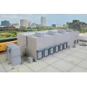 Modern Cold Storage Warehouse -- Kit - Main building: 20-1/2 x 9-1/8 x 5-1/4′ 52 x 23.1 x 13.3cm, HO, Walthers Cornerstone 406