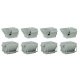 HVAC Units -- Kit - 4 Each of 2 Styles of Rooftop Air Conditioners, HO, Walthers Cornerstone 4077