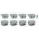 HVAC Units -- Kit - 4 Each of 2 Styles of Rooftop Air Conditioners, HO, Walthers Cornerstone 4077