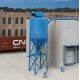 Particulate Dust Cyclone - Modern Industrial Park -- Kit - 1-5/8 x 1-5/8 x 5-3/16′ 4.1 x 4.1 x 13.1cm, HO, Walthers Cornerston