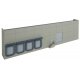 Modern Concrete Warehouse Background Building -- Kit - Each: 16-5/8 x 1-3/4 x 4-1/2′ 42.2 x 4.4 x 11.4cm, HO, Walthers Corners