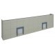 Modern Concrete Warehouse Background Building -- Kit - Each: 16-5/8 x 1-3/4 x 4-1/2′ 42.2 x 4.4 x 11.4cm, HO, Walthers Corners