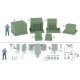 Modern Industrial Park Series -- Electrical Fixtures - Kit, HO, Walthers Cornerstone 4075