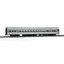 85′ Budd Small-Window Coach - Ready to Run -- Amtrak(R) (Phase III silver, Equal red, white, blue Stripes), HO, WalthersMainli