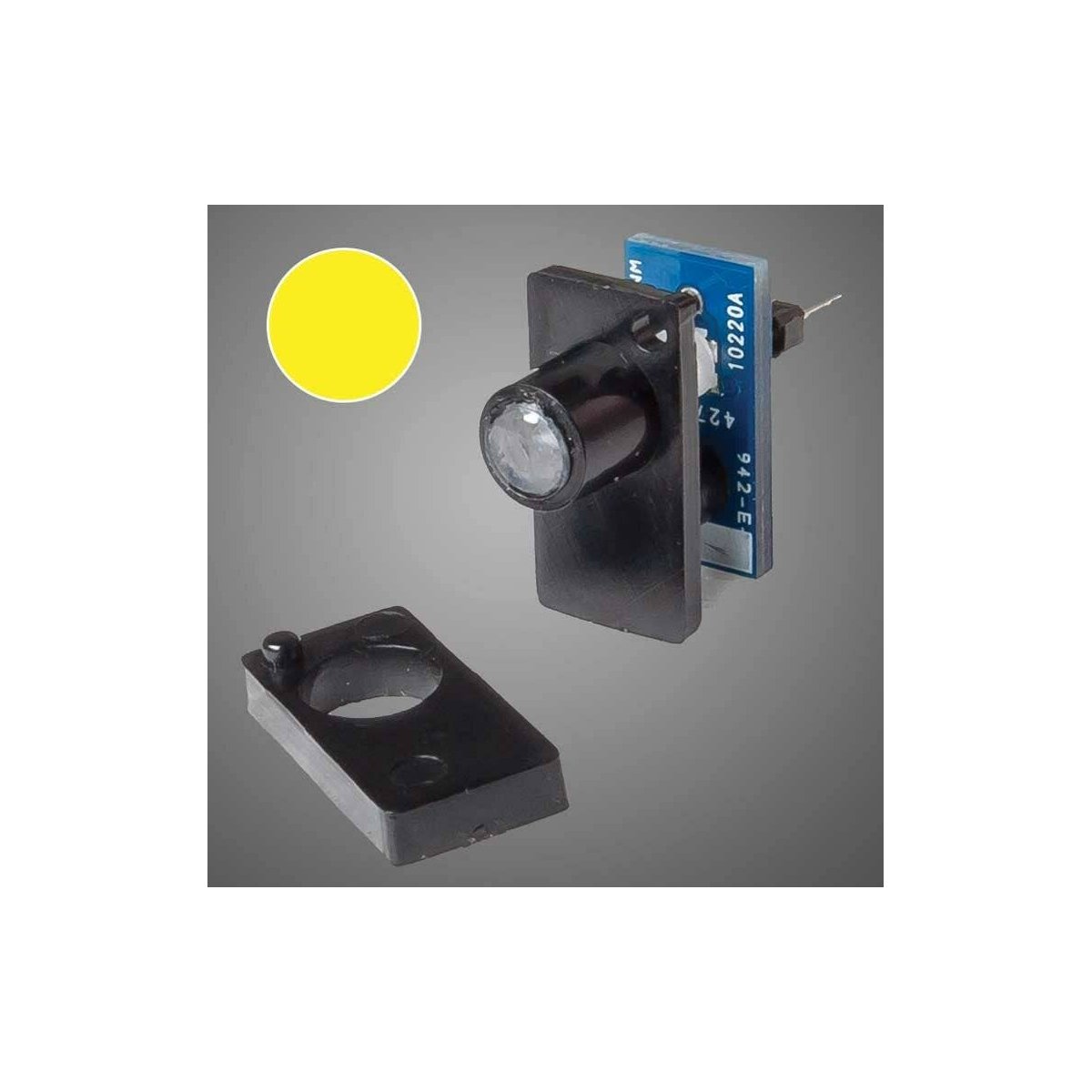 Single Color LED Fascia Indicator - Walthers Layout Control System -- Yellow, ALL, Walthers Controls 155