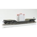 52′ Depressed Center Flatcar -- With Transformer Load, HO, Bachmann Industries 18348