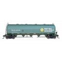 Procor Pressure-Flow Hopper - Ready to Run -- British Columbia Railway (green, yellow, white, Large Dogwood Logo), HO, Intermoun