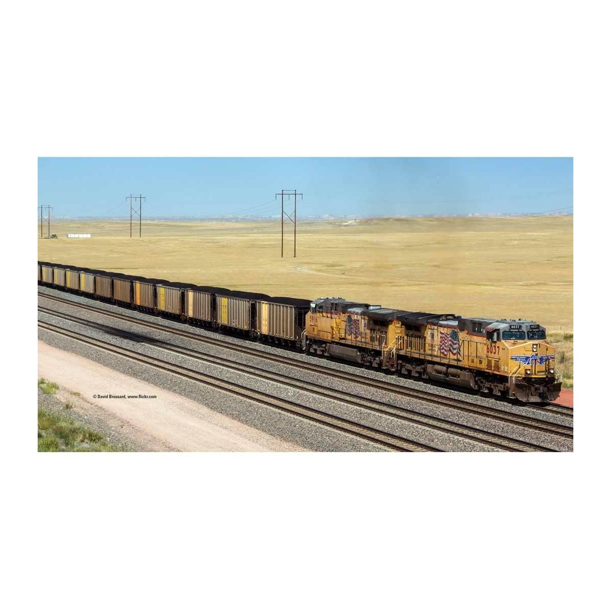 Modern Hopper Car 6-Pack - Ready to Run -- Union Pacific, HO, Trix 24903