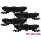 100-Ton 3-Bay Ribside Open Hopper w/Coal Load 3-Pack - Ready to Run -- Wheeling & Lake Erie 834827, 834924, 834986, 835123 (Ex-C