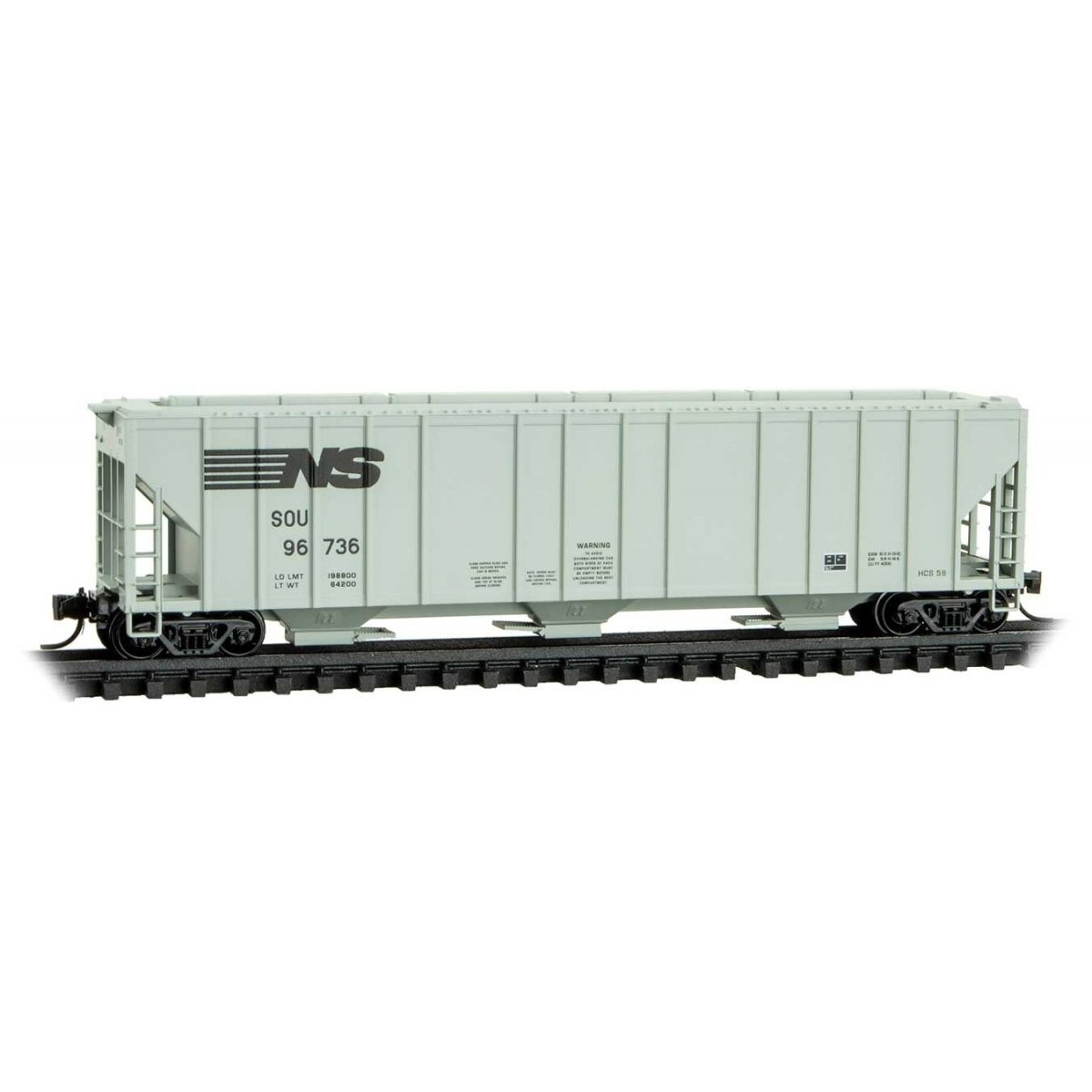 3-Bay Hopp NS 96736, N, Micro Trains Line 9900390