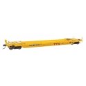 Gunderson Rebuilt All-Purpose 40′ Well Car - Ready-To-Run -- DTTX (New Logo w/Railbox Logo) 457153, HO, WalthersProto 109147