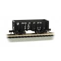 Flat-Bottom Ore Car - Ready to Run -- Pennsylvania Railroad 14514 (black), N, Bachmann Industries 18657