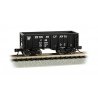 Flat-Bottom Ore Car - Ready to Run -- Pennsylvania Railroad 14514 (black), N, Bachmann Industries 18657