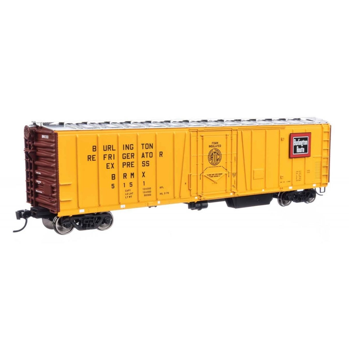 50′ AAR Mechanical Refrigerator Car - Ready-to-Run -- Chicago, Burlington & Quincy 5151, HO, WalthersMainline 3782
