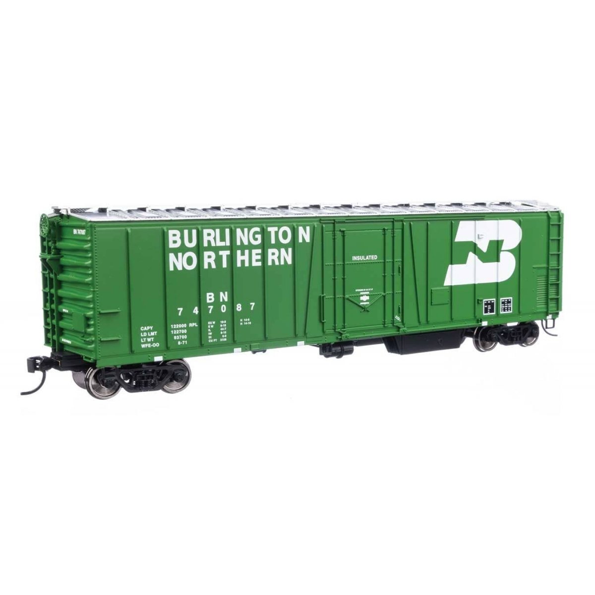 50′ AAR Mechanical Refrigerator Car - Ready-to-Run -- Burlington Northern 747087, HO, WalthersMainline 3779