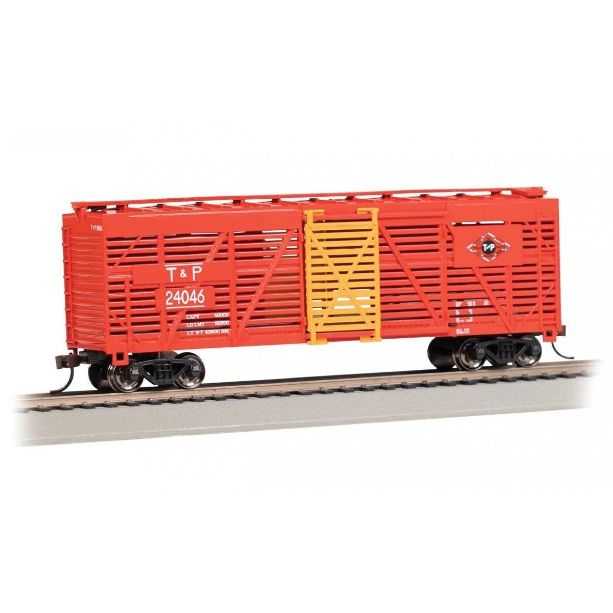 40′ Stock Car - Ready to Run - Silver Series(R) -- Texas & Pacific 24046, HO, Bachmann Industries 18506