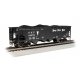 40′ Quad Hopper - Ready to Run - Silver Series(R) -- Nickel Plate 34078 (black), HO, Bachmann Industries 17623