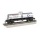 40′ Single-Dome Tank Car - Ready to Run - Silver Series(R) -- Staroline Gasoline 438 (gray, blue, red), HO, Bachmann Industrie