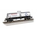 40′ Single-Dome Tank Car - Ready to Run - Silver Series(R) -- Staroline Gasoline 438 (gray, blue, red), HO, Bachmann Industrie