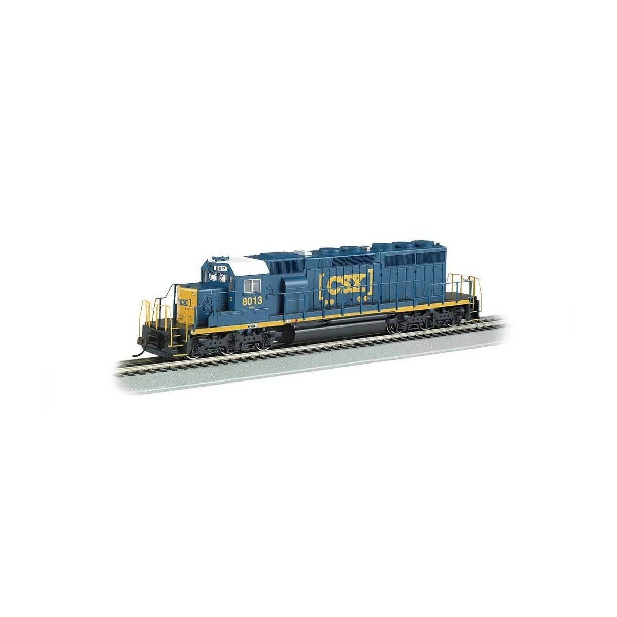 EMD SD40-2 w/DCC & Sound -- CSX 8013 (blue, yellow, Boxcar Logo), HO, Bachmann Industries 67202