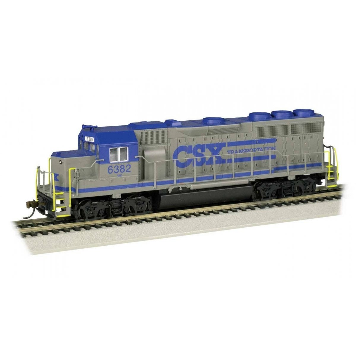 EMD GP40 - Sound and DCC - Sound Value -- CSX 6382 (Early Scheme, gray, blue), HO, Bachmann Industries 66307