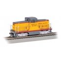 GE 44-Ton Switcher - Sound and DCC - Sound Value -- Union Pacific D.S. 1399 (Armour Yellow, gray, red `Serves all the West`), HO