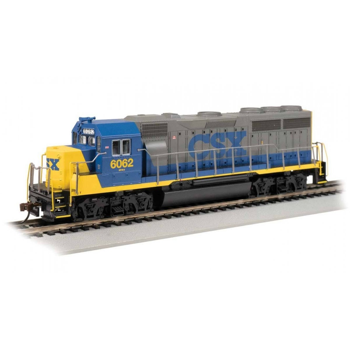 EMD GP40 - DCC -- CSX 6062 (Bright Future, gray, blue, yellow), HO, Bachmann Industries 60314