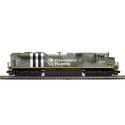 EMD SD70ACe - 3-Rail - Proto-Sound 3.0 - Premier -- Canadian Pacific 6644 (WWII Military Pride, green, white, black), O, Atlas O