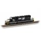 EMD SD40-2 - Econami(TM) Sound and DCC -- Norfolk Southern 6160 (black, white, Horse Head Logo), N, Bachmann Industries 67076