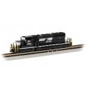 EMD SD40-2 - Econami(TM) Sound and DCC -- Norfolk Southern 6160 (black, white, Horse Head Logo), N, Bachmann Industries 67076