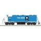 EMD GP38 Low Nose w/Dynamic Brakes - LokSound & DCC - Master(R) Gold -- Rock Island Rail 4310 (2020s, blue, black, white, Ditch 