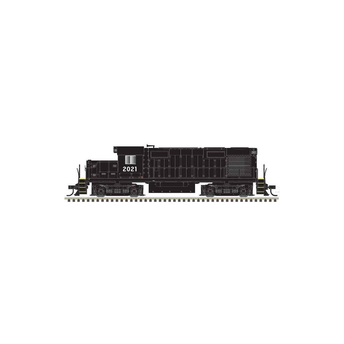 Alco RS32 - Standard DC -- Penn Central 2024 (black, white), HO, Trainman 10004356