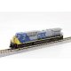 GE AC4400CW Low Numberboards - Standard DC -- CSX 77 (YN1, gray, blue, yellow), N, Kato USA Inc 1767043