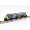 GE AC4400CW Low Numberboards - Standard DC -- CSX 77 (YN1, gray, blue, yellow), N, Kato USA Inc 1767043
