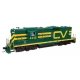 EMD GP9 Phase II with High Hood - Standard DC -- Central Vermont 4442, HO, WalthersMainline 10491