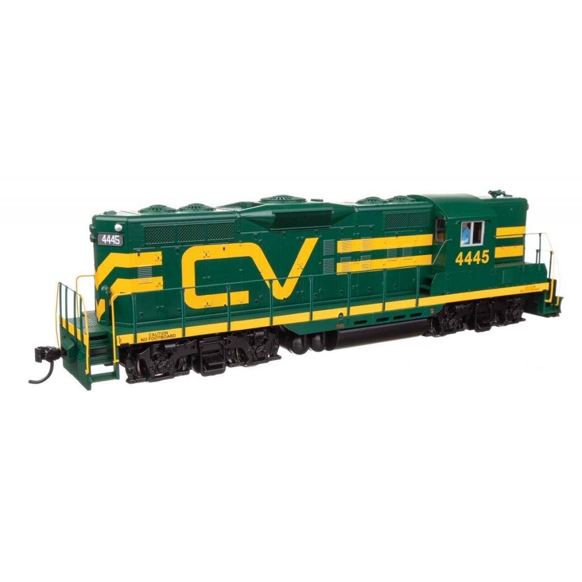 EMD GP9 Phase II with High Hood - ESU(R) Sound and DCC -- Central Vermont 4445, HO, WalthersMainline 20491