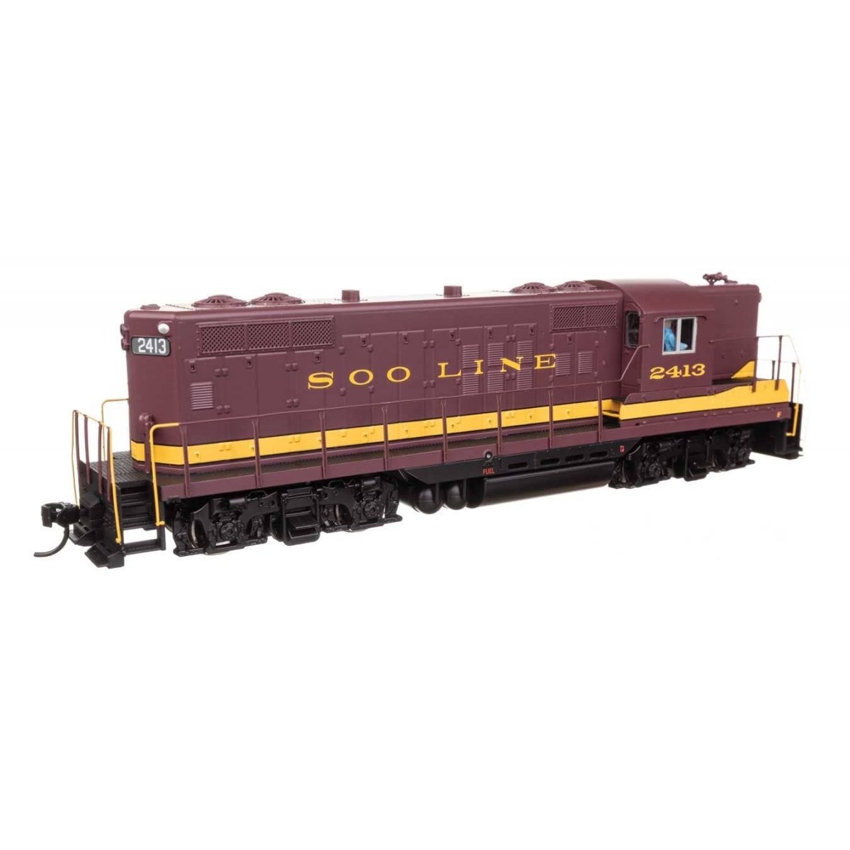 EMD GP9 Phase II with High Hood - ESU(R) Sound and DCC -- Soo Line 2413, HO, WalthersMainline 20502