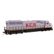 EMD SD60 Spartan Cab - Standard DC -- Kansas City Southern 744, HO, WalthersMainline 9767