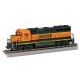 EMD GP40 - DCC -- BNSF Railway 3016 (H1, orange, green, yellow), HO, Bachmann Industries 60319