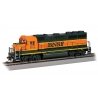 EMD GP40 - DCC -- BNSF Railway 3016 (H1, orange, green, yellow), HO, Bachmann Industries 60319