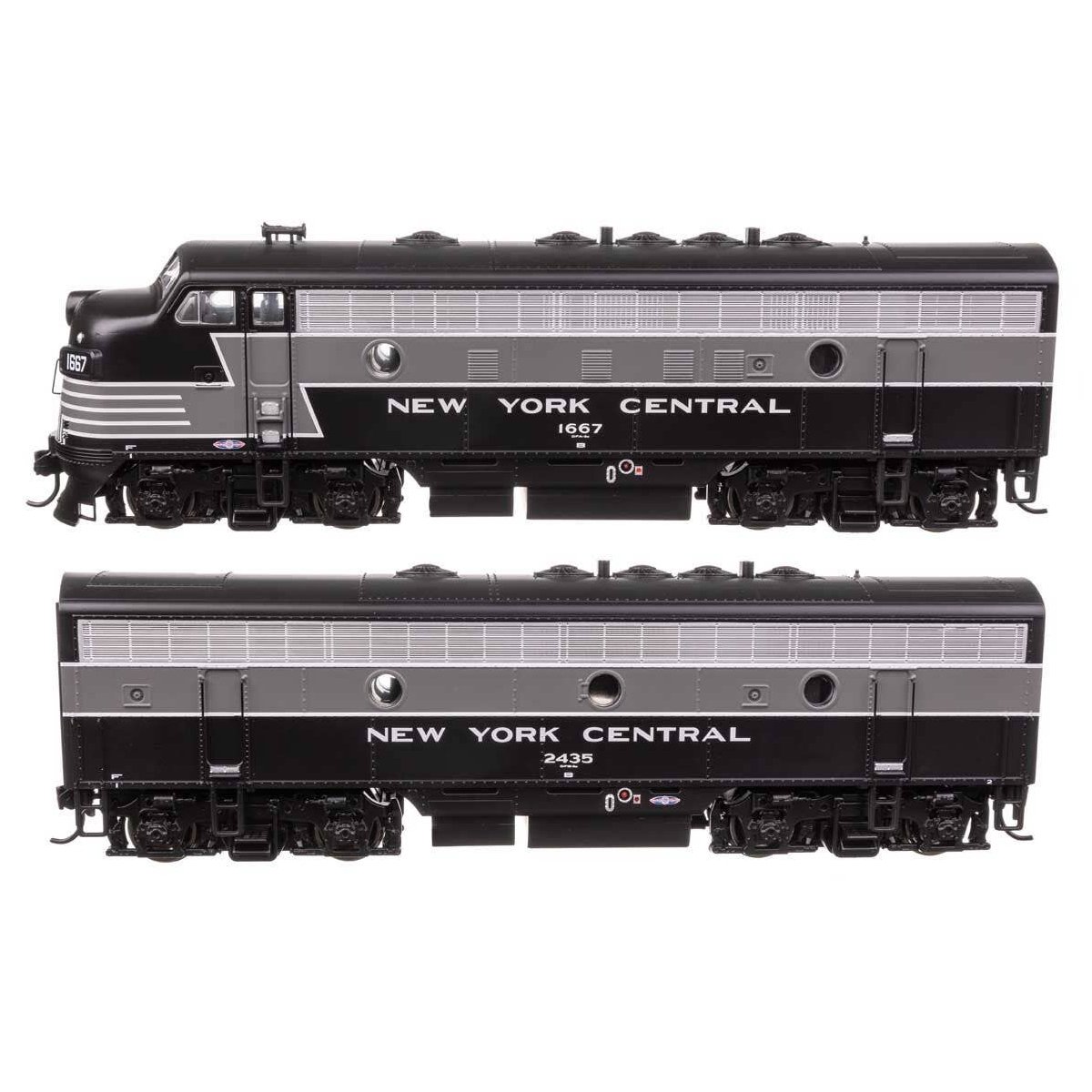 EMD F7 A-B Set - ESU Sound and DCC -- New York Central 1667/2435, HO, WalthersMainline 21411